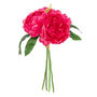 Voir la diapositive 1 : ATMOSPHERA Bouquet de Fleurs  4 Pivoines  30cm Rose Blush