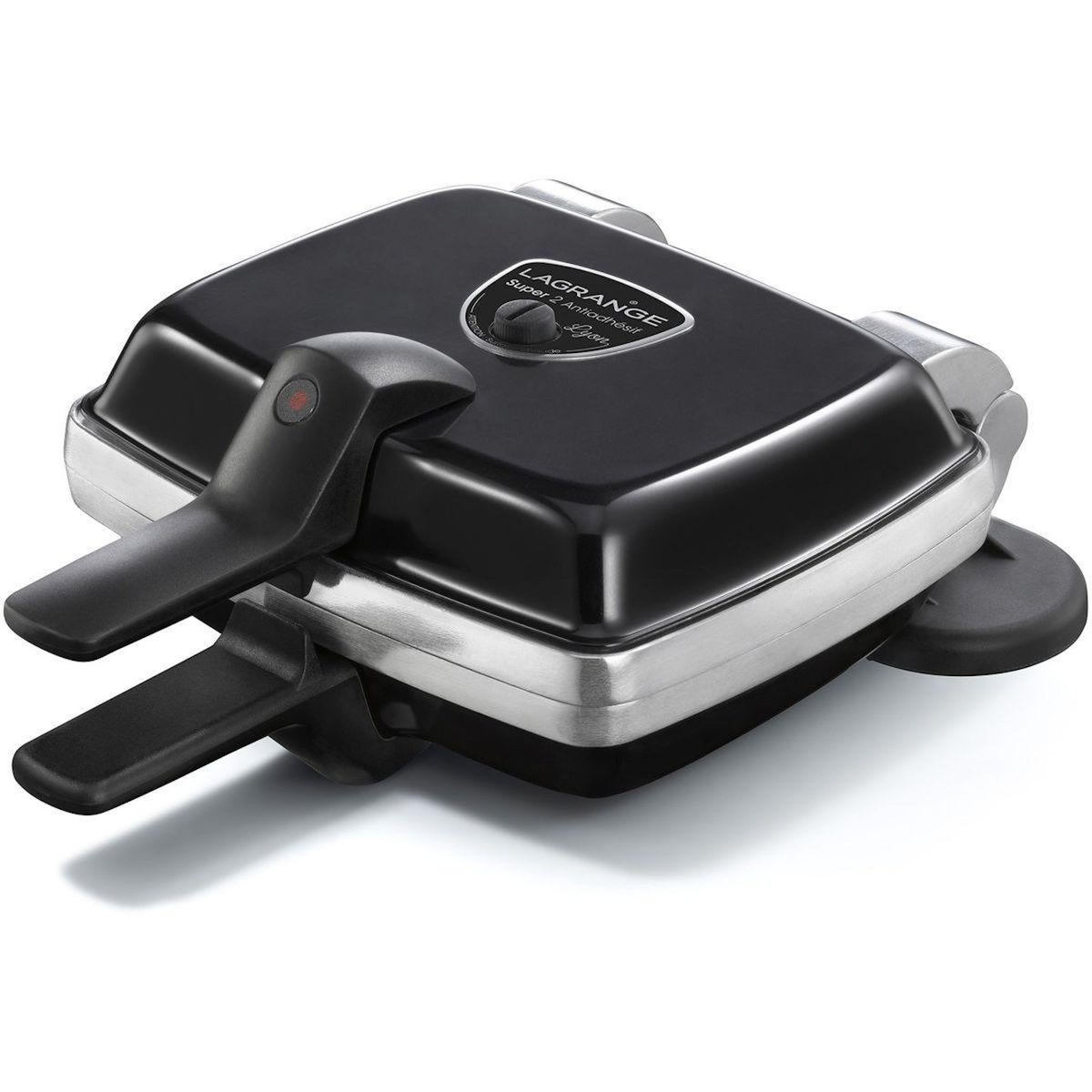 LAGRANGE Croque, gaufrier, gaufrette super 2 antiadhésif noir gaufres +GT+CM