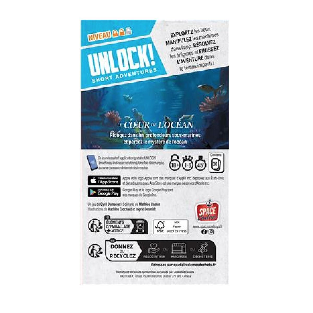 Asmodee Unlock ! Short Adventure : Le coeur de l ocean