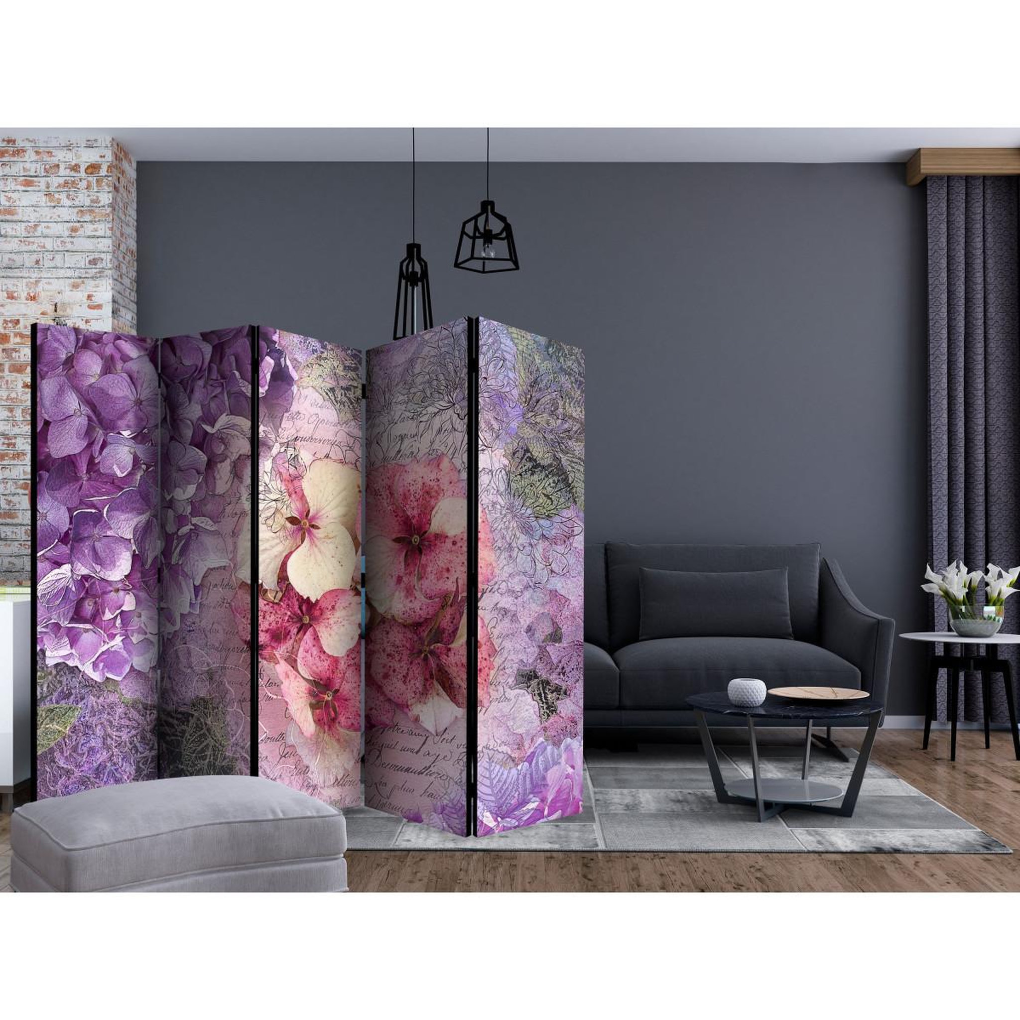 Voir la diapositive 2 : Paris Prix Paravent 5 volets  memoir  172x225cm