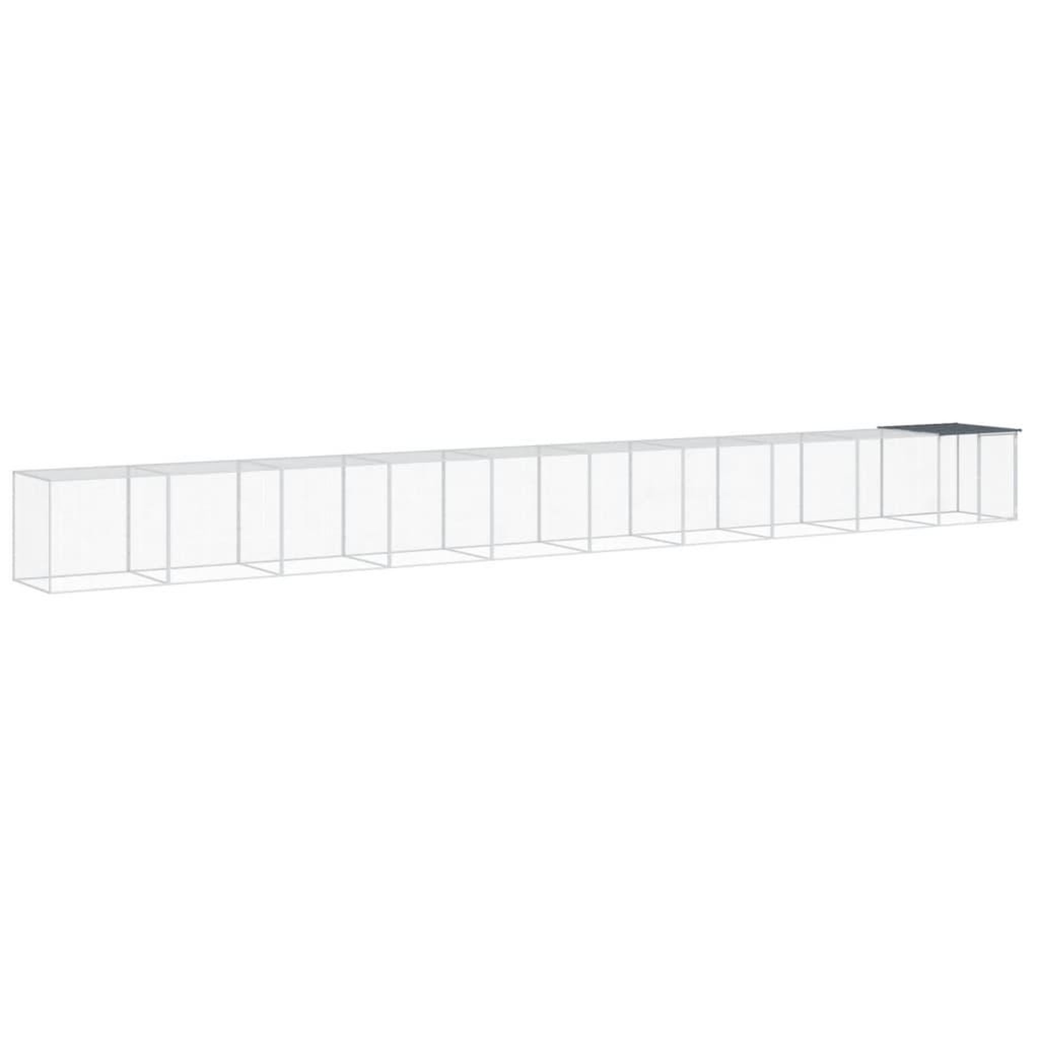 Voir la diapositive 2 : VIDAXL Poulailler avec toit anthracite 1003x98x90 cm acier galvanise