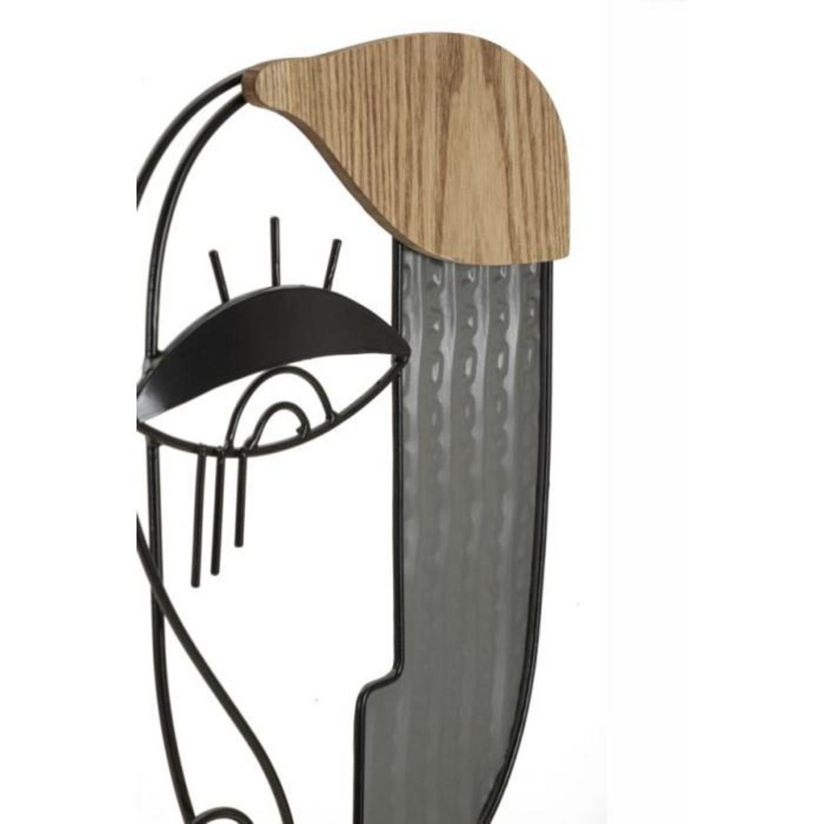 Paris Prix Sculpture Visage Abstrait en Métal  Picassy  49cm Multicolore