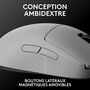 Voir la diapositive 3 : Logitech Souris Gamer Sans Fil G PRO 2 Lightspeed Wireless Blanche