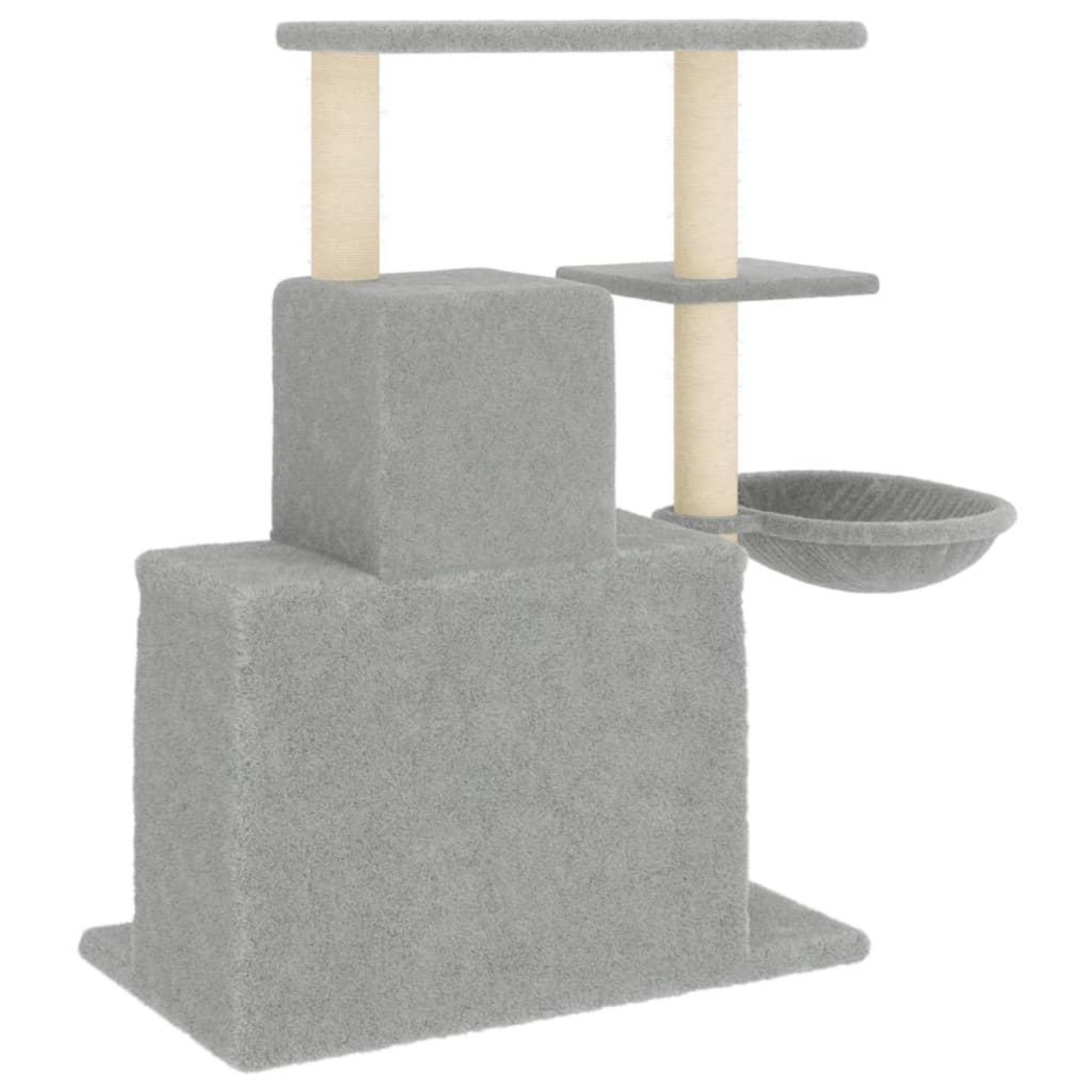 Voir la diapositive 5 : VIDAXL Arbre a chat avec griffoirs en sisal Gris clair 83 cm