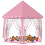 Voir la diapositive 2 : VIDAXL Tente de jeu princesse avec 250 balles Rose 133x140 cm