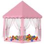 Voir la diapositive 2 : VIDAXL Tente de jeu princesse avec 250 balles Rose 133x140 cm