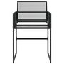 Voir la diapositive 4 : VIDAXL Chaises de jardin lot de 4 noir resine tressee