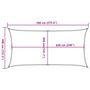 Voir la diapositive 6 : VIDAXL Voile d'ombrage 160 g/m^2 Noir 4x7 m PEHD