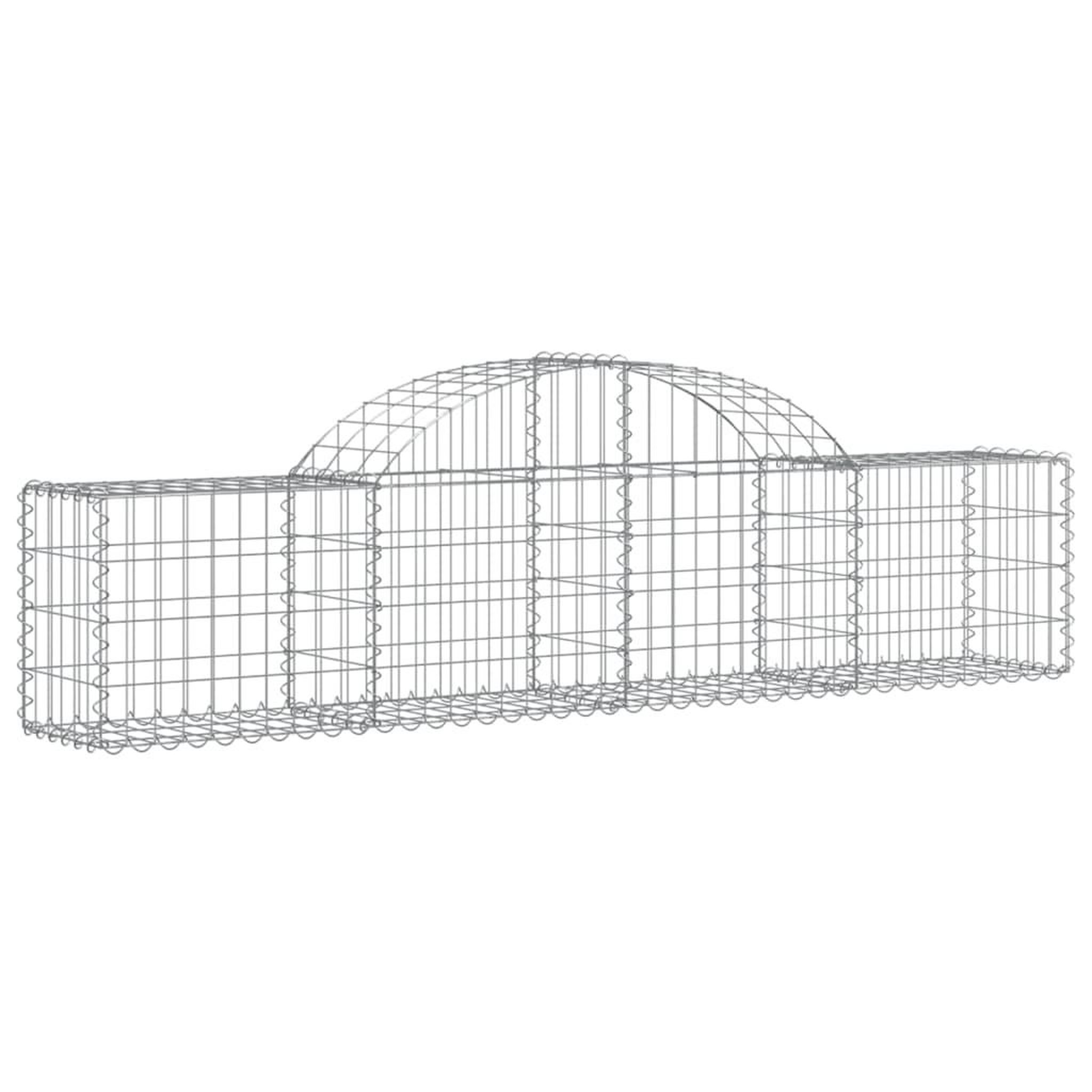 Voir la diapositive 3 : VIDAXL Paniers a gabions arques 11 pcs 200x30x40/60 cm Fer galvanise