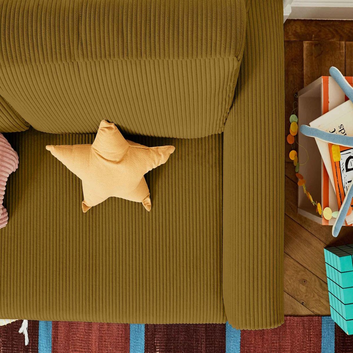 BEST MOBILIER Marilia - canapé 2 places - convertible déplimousse - en velours côtelé