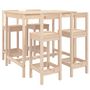 Voir la diapositive 2 : VIDAXL Ensemble de bar de jardin 5 pcs bois de pin massif