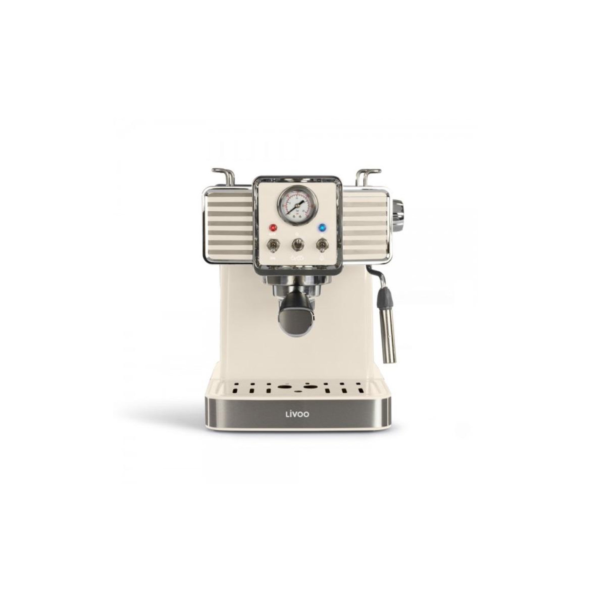 Voir la diapositive 2 : LIVOO Machine à expresso 15bars crème - dod174c