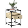 Voir la diapositive 3 : VIDAXL Tables de chevet 2 pcs chene sonoma 40x40x55 cm bois ingenierie