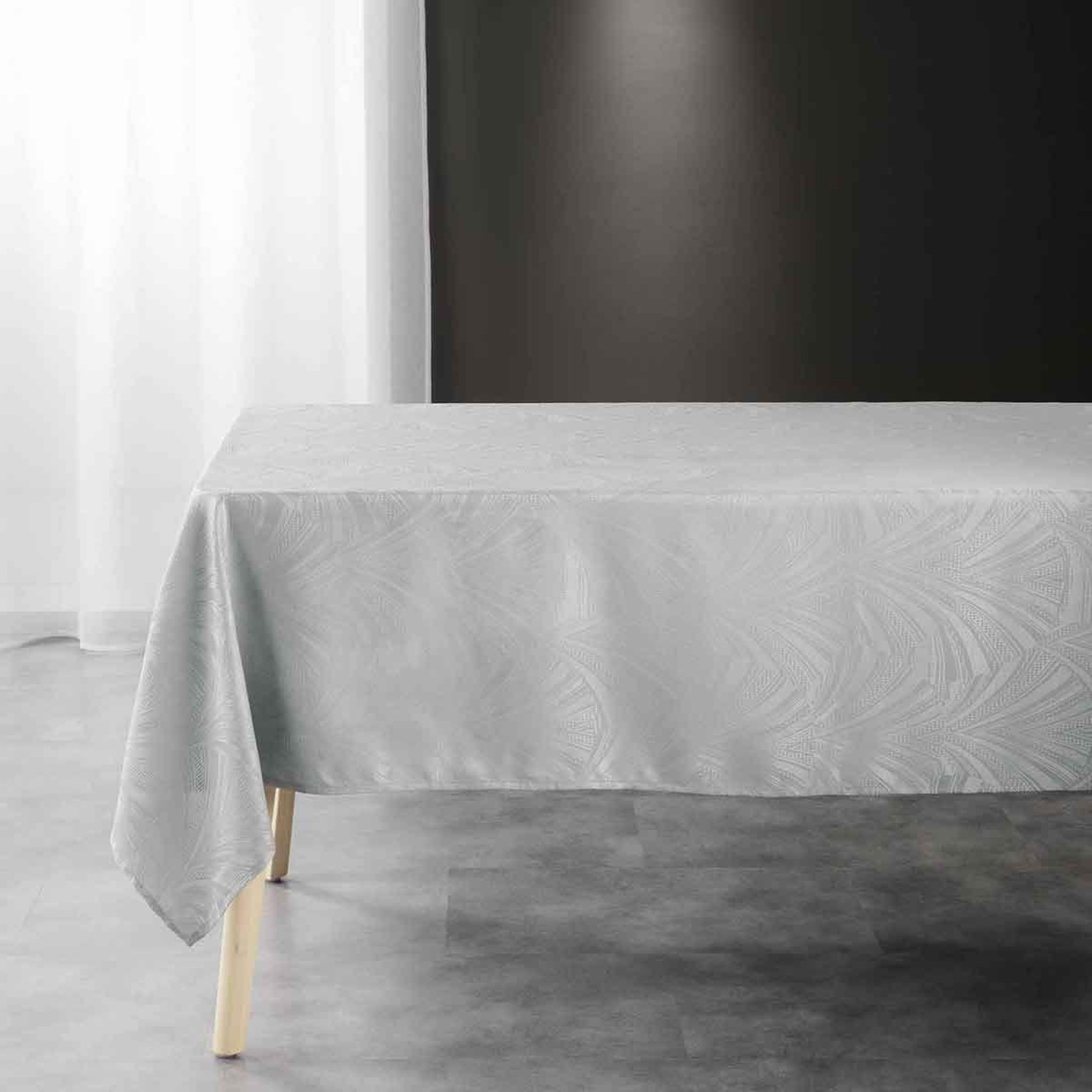 Douceur d'Intérieur Nappe jacquard  lolly  140x240cm gris