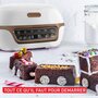 Voir la diapositive 6 : TEFAL Machine à gâteau 1100w marron/blanc - kd8001f0