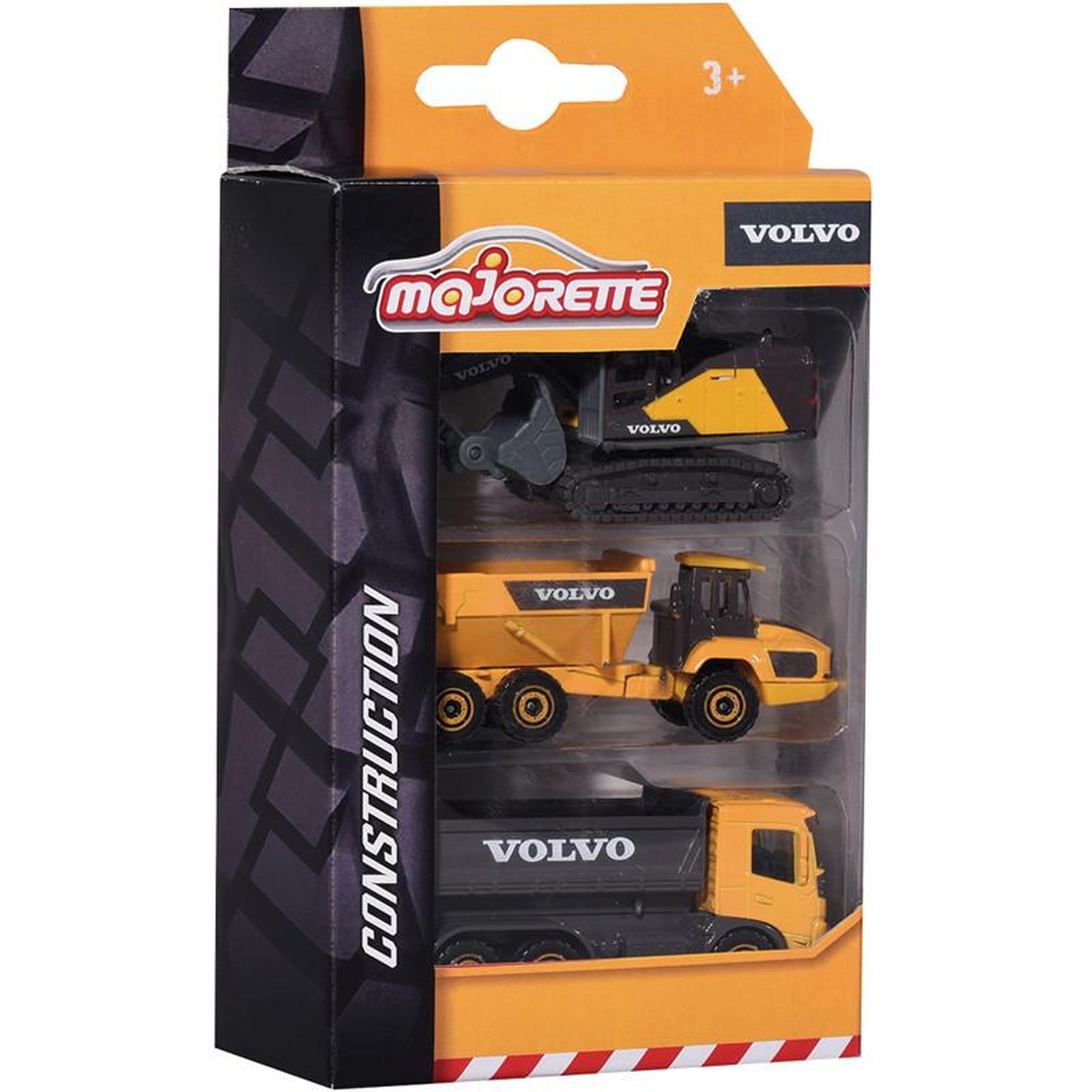Majorette 3 VEH 1 64 MAJO CHANTIER VOLVO Majorette SMY212057284