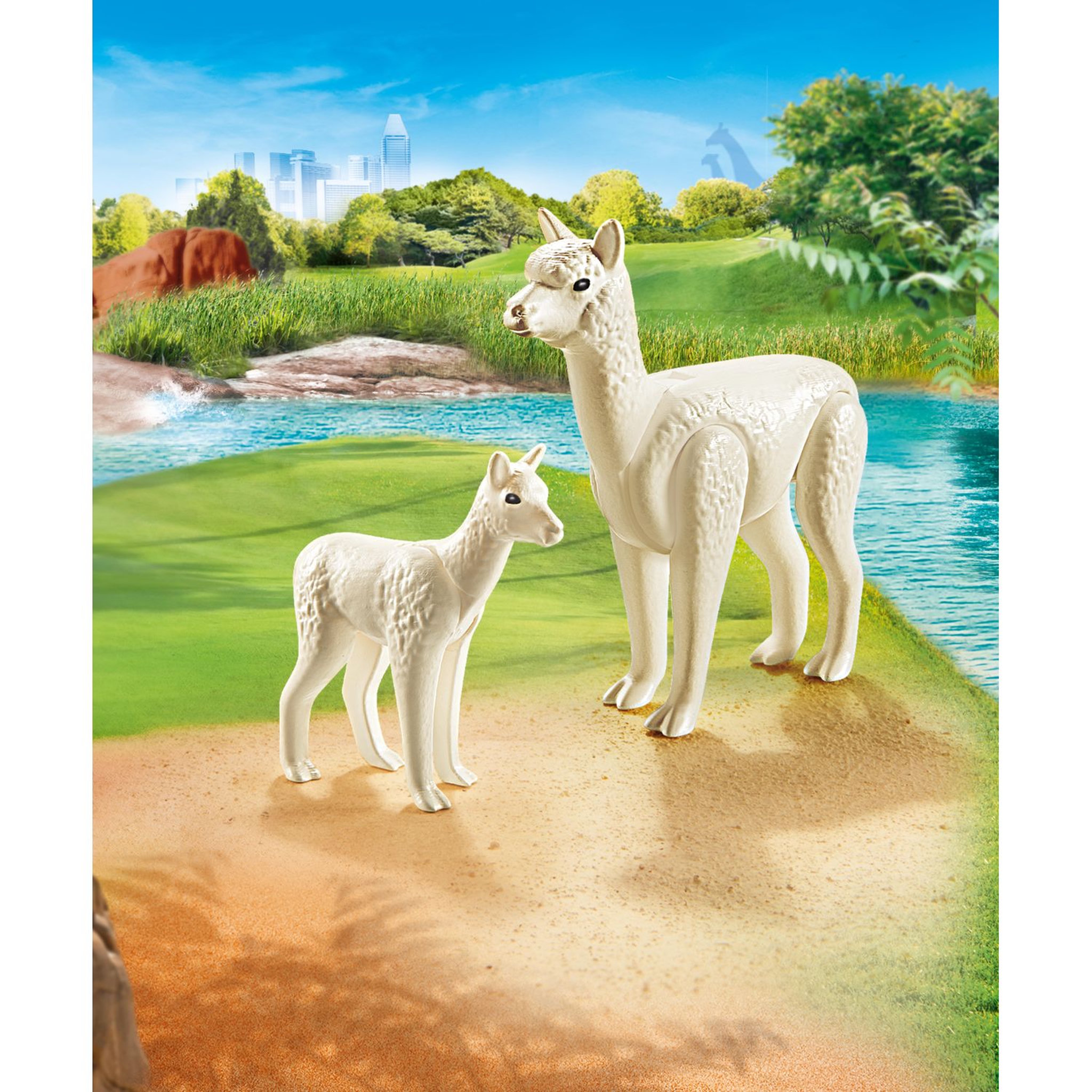 Voir la diapositive 4 : PLAYMOBIL 70350 - Family Fun - Alpaga et son petit 