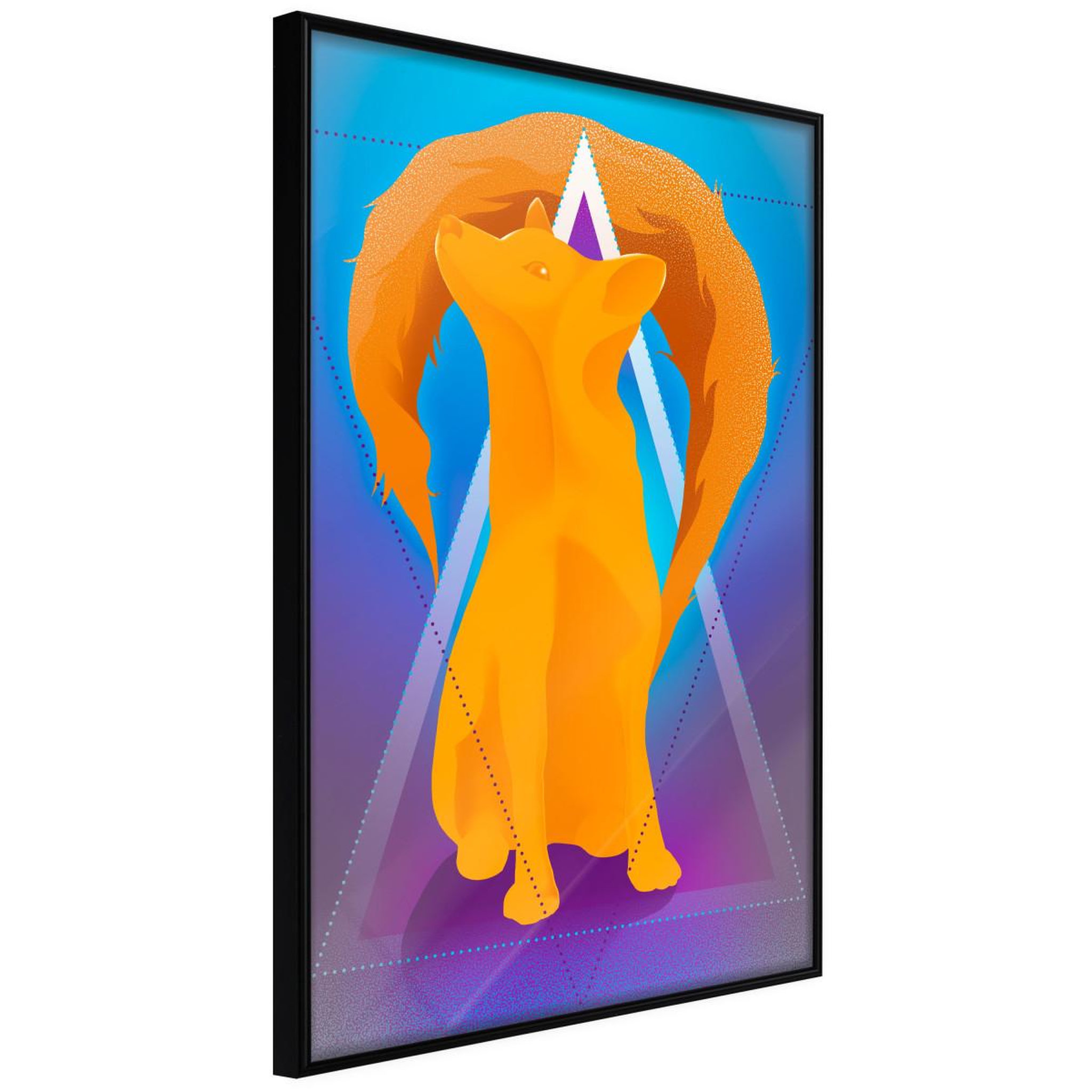 Paris Prix Affiche murale encadrée  fire fox