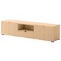 Voir la diapositive 2 : BEST MOBILIER Judy - meuble tv 179 cm - 2 portes, 1 tiroir et 1 niche