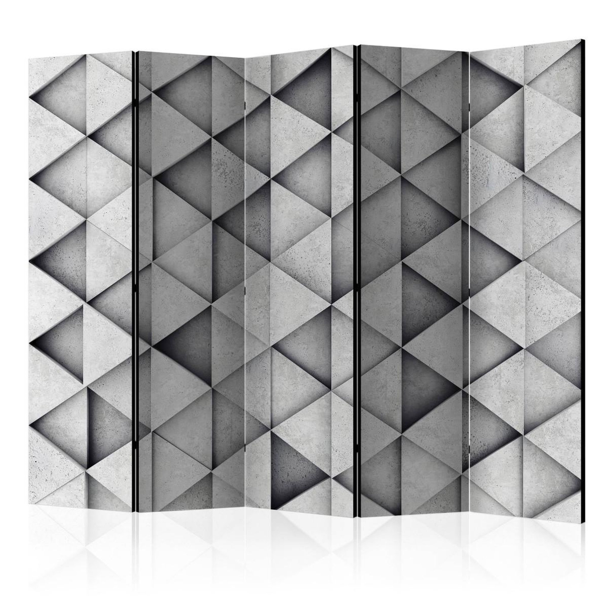 Paris Prix Paravent 5 volets  grey triangles  172x225cm