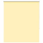 VIDAXL Store enrouleur occultant jaune largeur du tissu 131,6 cm