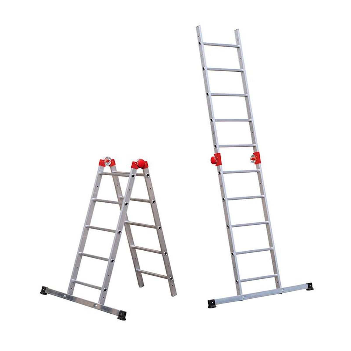 HAILO Echafaudage pliable 4 en 1 multifonction 1,8m/3,8m en aluminium Hailo Combi First