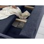 Voir la diapositive 4 : BEST MOBILIER Lena - canapé d'angle convertible - avec coffre - style scandinave - 5 places - gauche