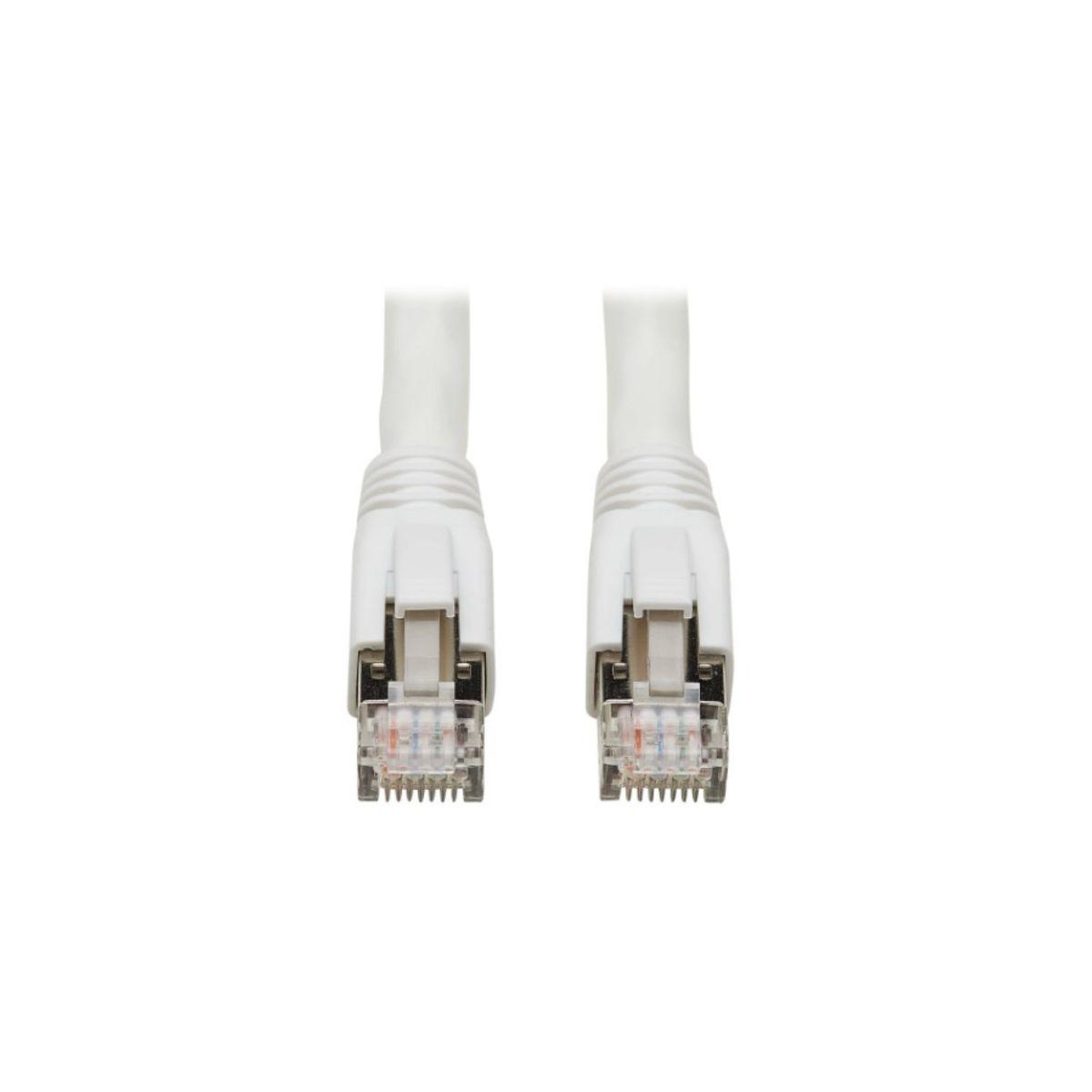 Voir la diapositive 3 : Eaton Câble ethernet rj45 4.57m droit cat8 blanc