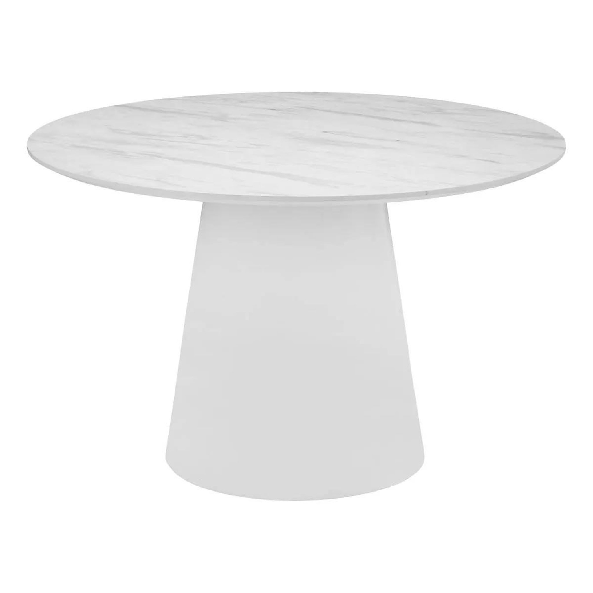 ATMOSPHERA Table à manger design  taquari  120cm blanc