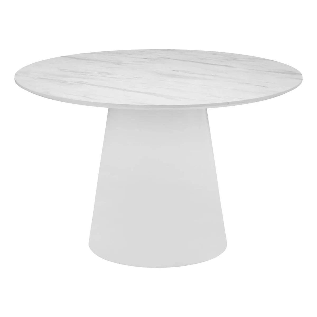 ATMOSPHERA Table à Manger Design  Taquari  120cm Blanc