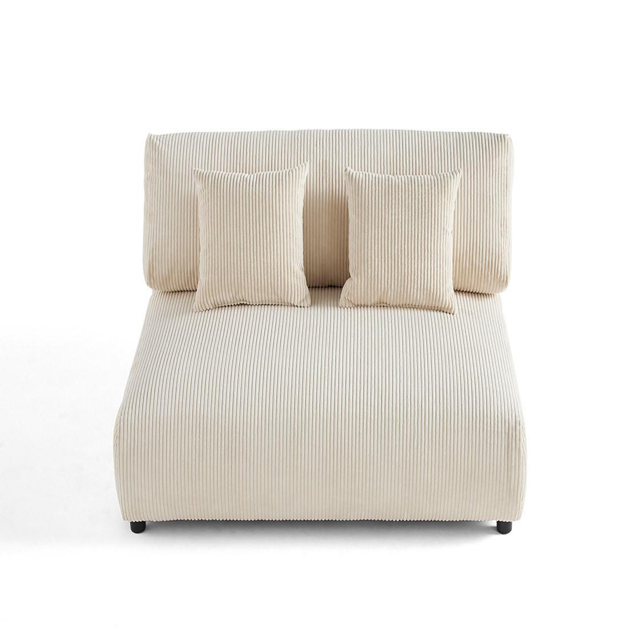 Voir la diapositive 6 : LISA DESIGN Garance - module d'assise 2 places - en velours côtelé