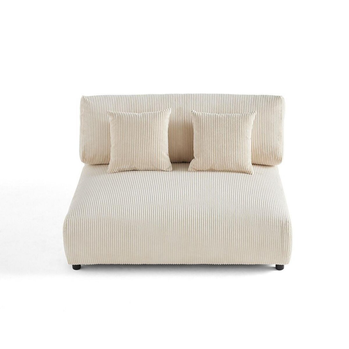 LISA DESIGN Garance - module d'assise 2 places - en velours côtelé