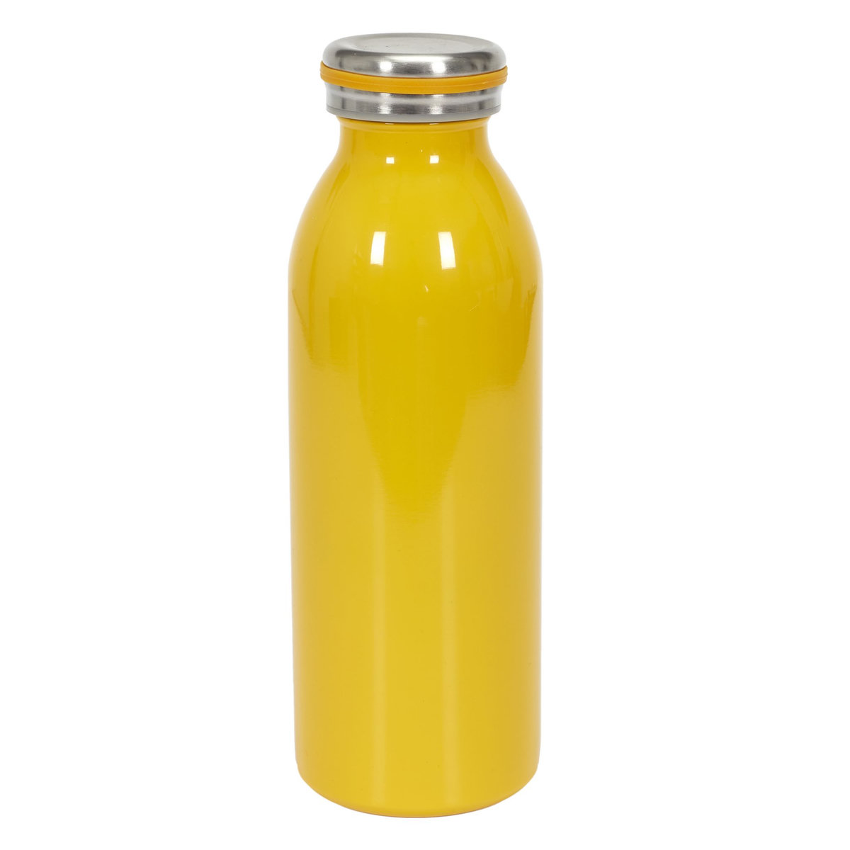   Bouteille isotherme 0.45 litres acier inoxydable jaune