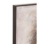 Voir la diapositive 2 : Paris Prix Tableau Peinture Déco  Lion  122x122cm Marron