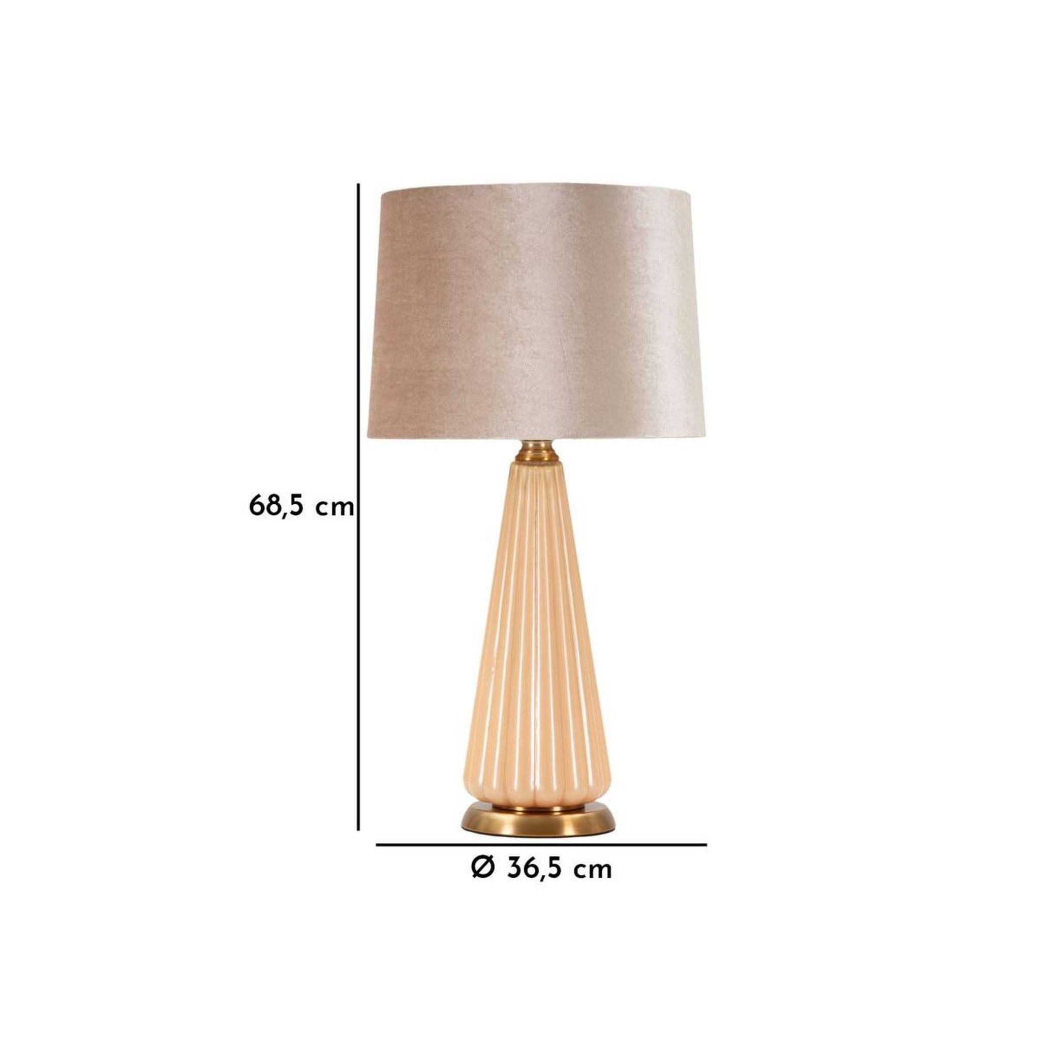 Voir la diapositive 6 : Paris Prix Lampe à poser  perly  68cm perle & or