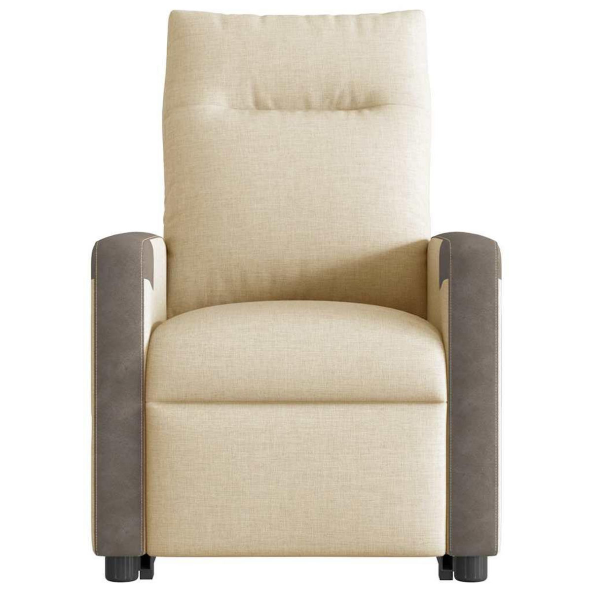 VIDAXL Fauteuil inclinable Creme Tissu
