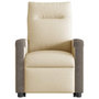 Voir la diapositive 5 : VIDAXL Fauteuil inclinable Creme Tissu
