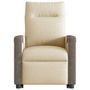 Voir la diapositive 5 : VIDAXL Fauteuil inclinable Creme Tissu