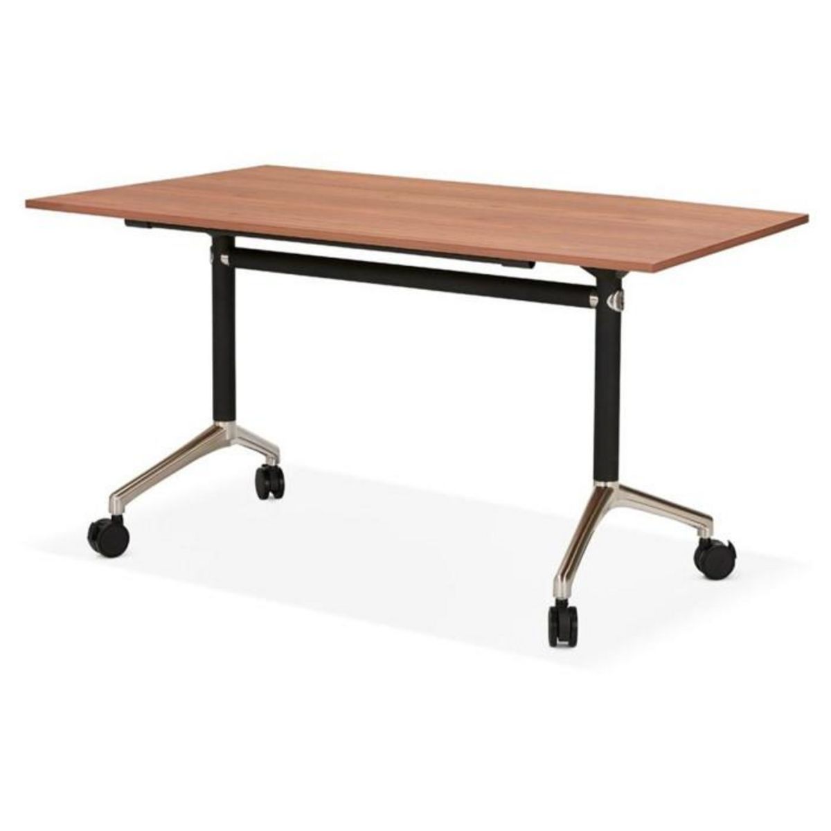 Paris Prix Bureau Pliable à Roulettes  Lexon  140cm Noyer