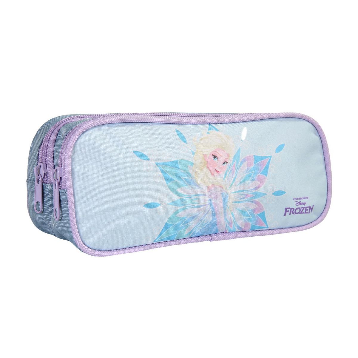 Bagtrotter Trousse scolaire La Reine des Neiges 2 compartiments turquoise – bagtrotter