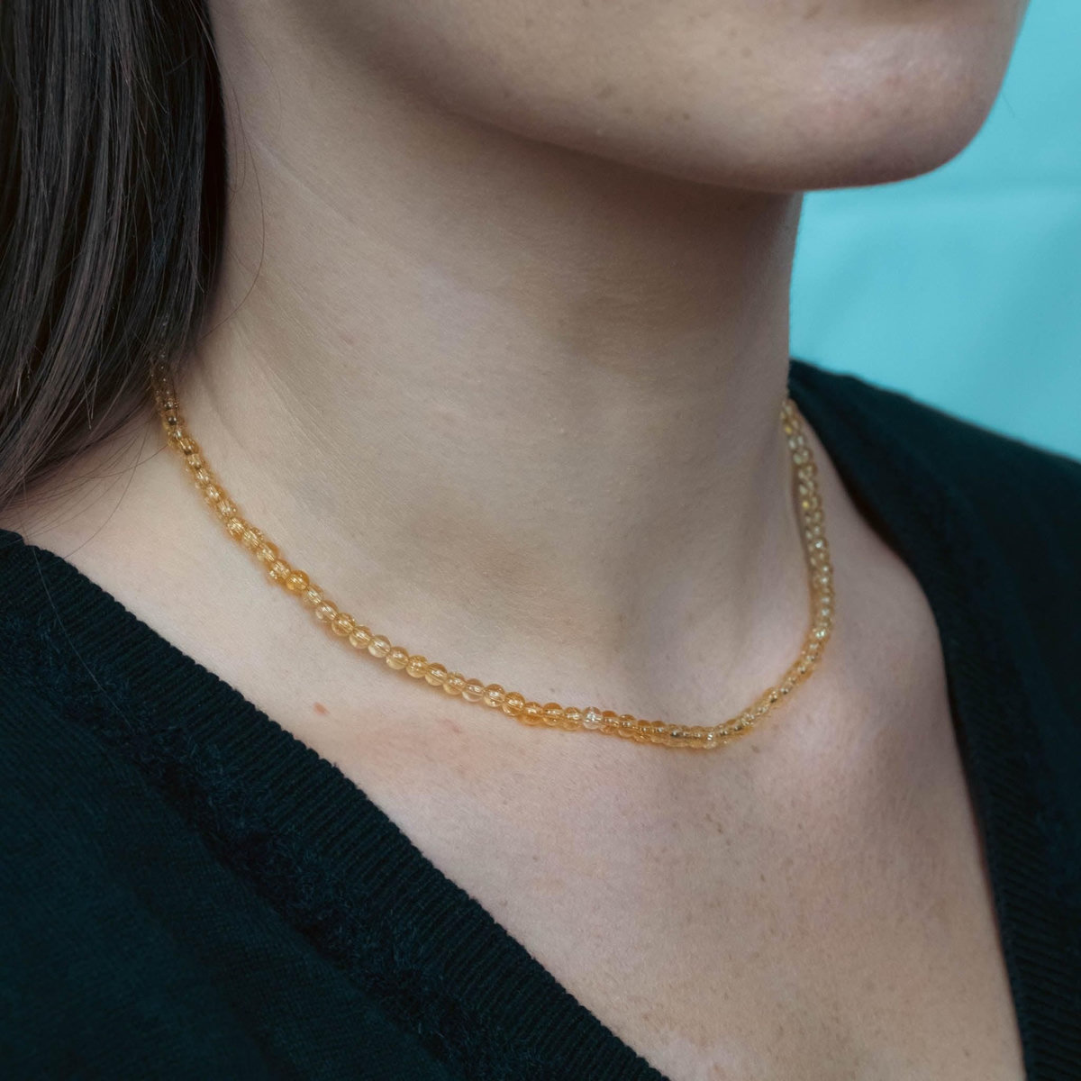 SLOYA Collier Serena en pierres Citrine