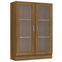 Voir la diapositive 2 : VIDAXL Armoire a vitrine Chene brun 82,5x30,5x115cm Bois d'ingenierie