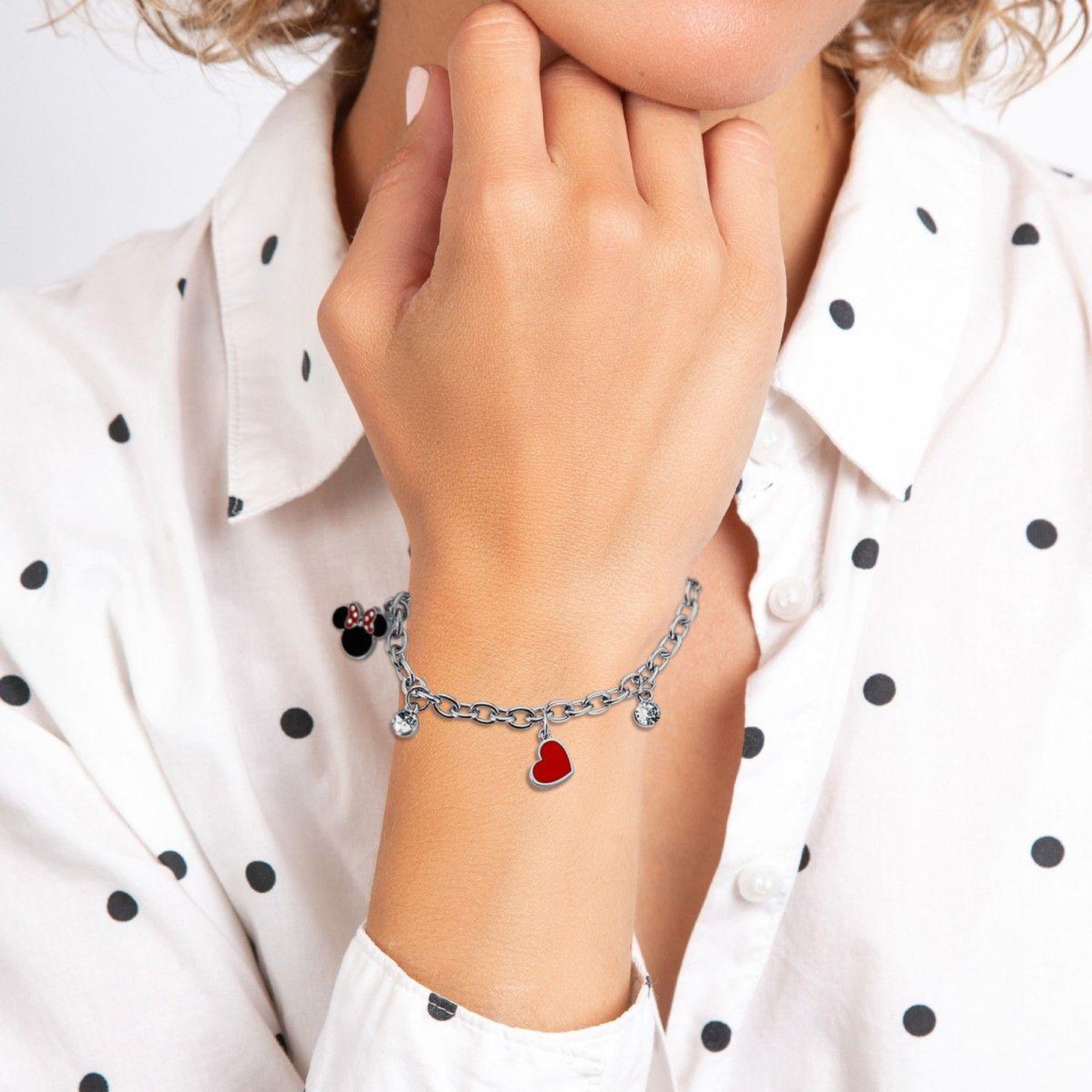 Voir la diapositive 2 : SC CRYSTAL Bracelet Disney - Mickey et Minnie