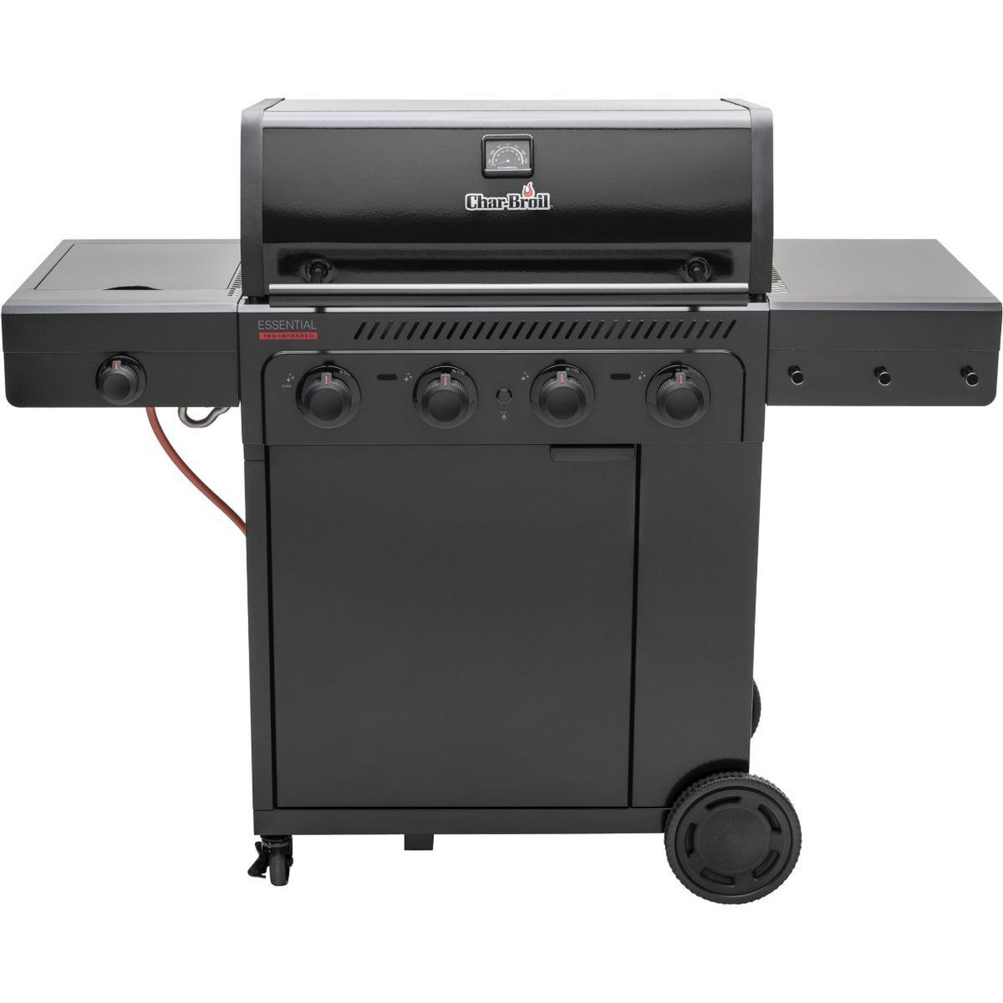 Voir la diapositive 2 : CHAR BROIL Barbecue gaz essential 4g, sur chariot, 5 brûleurs dont 1 latéral, surface de cuisson 72 x 46 cm