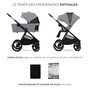 Voir la diapositive 4 : KINDERKRAFT Poussette combinée polyvalente 2 en 1 avec siège réversible à 27 kg