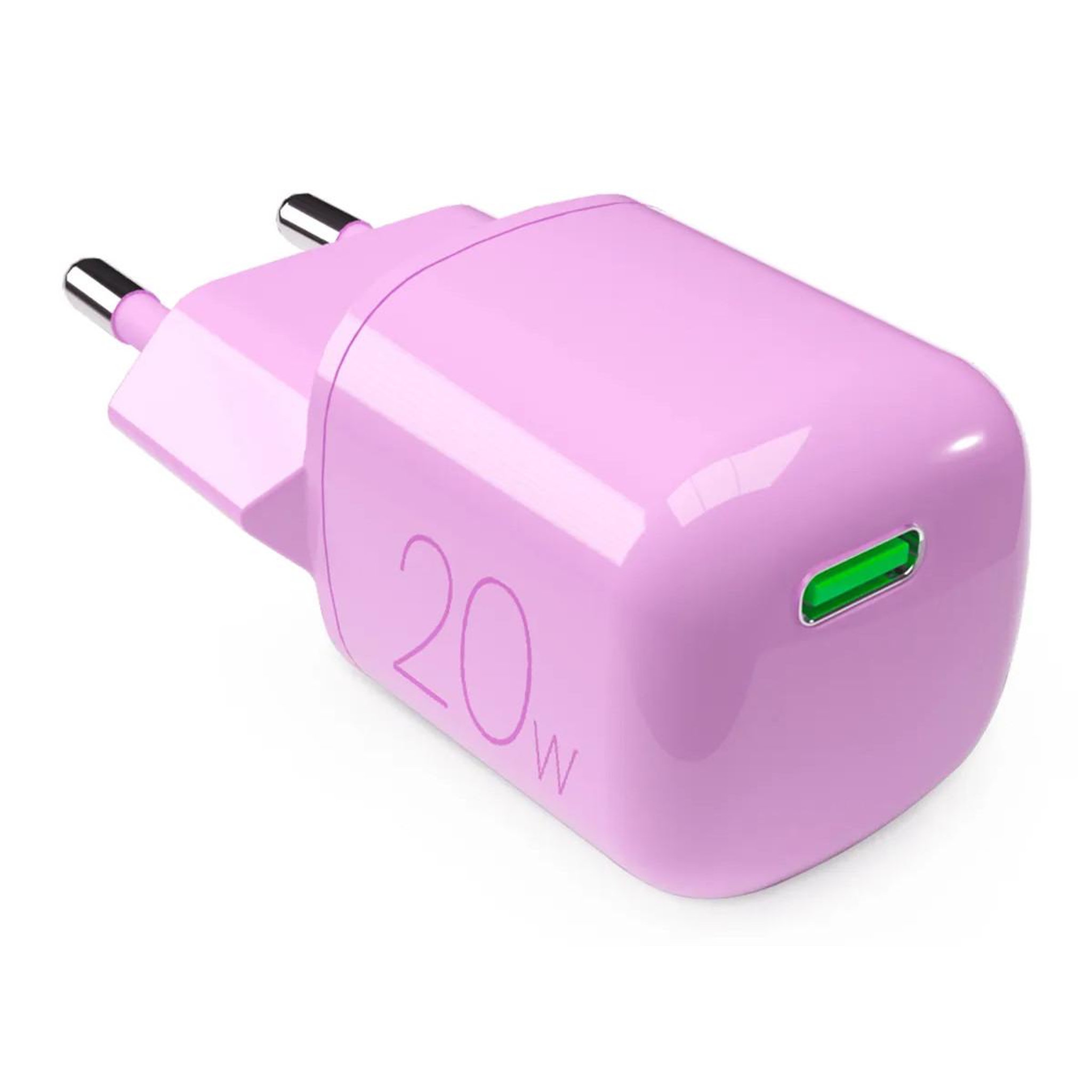 Puro Puro pufcmtcusbc20wgpink chargeur d'appareils mobiles smartphone, tablette rose secteur charge rapide intérieure