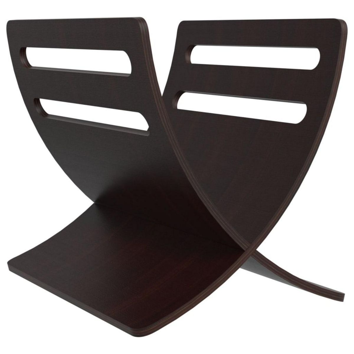 VIDAXL Porte-revue en bois sur pied marron