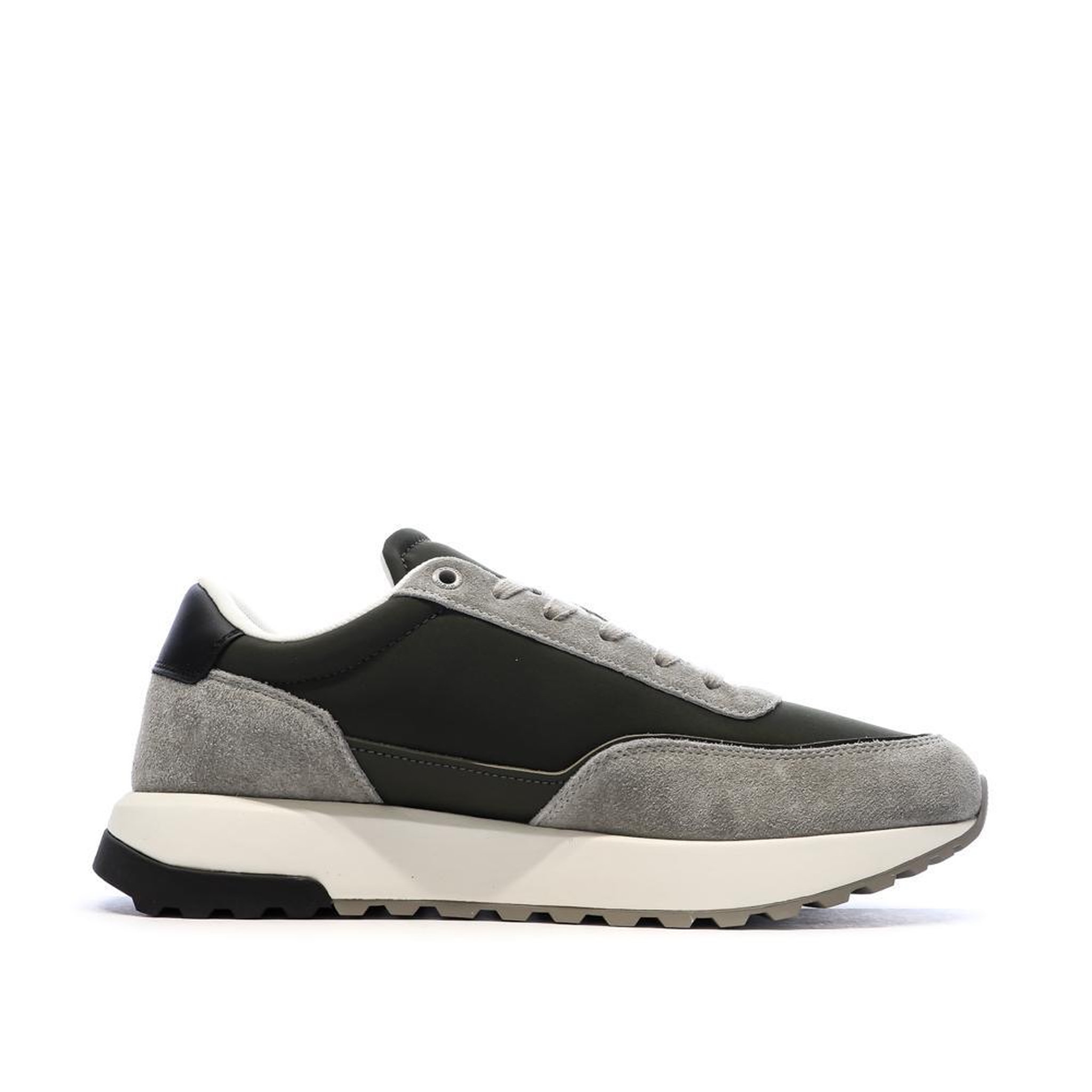 Voir la diapositive 2 : CALVIN KLEIN JEANS Baskets Grises/Noires Homme Calvin Klein Jeans Low