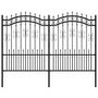 Voir la diapositive 2 : VIDAXL Cloture de jardin avec sommet de lance Noir 190 cm