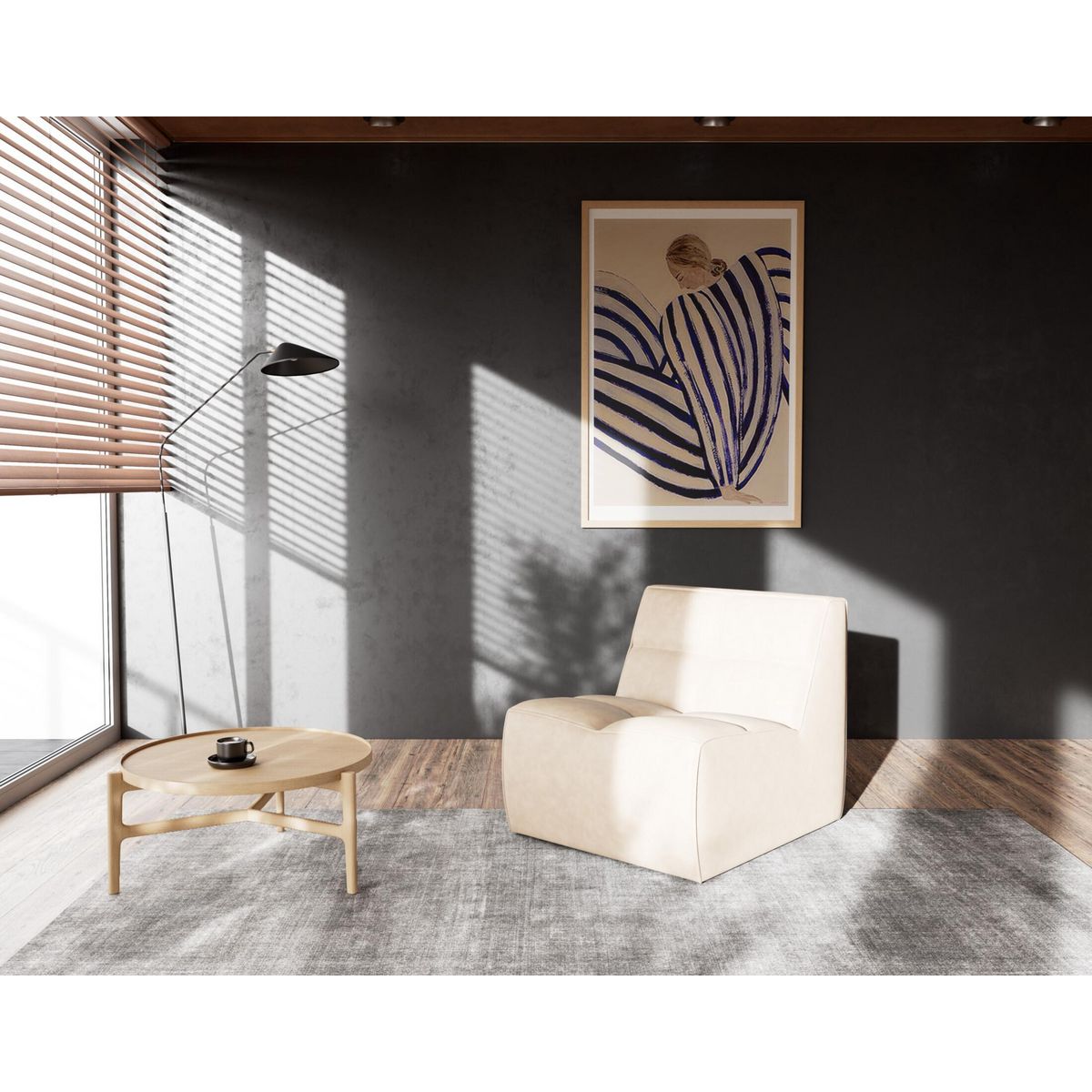 LISA DESIGN Alya - module d'assise en simili